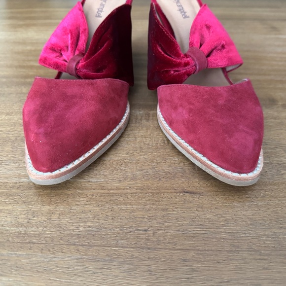 Jeffrey Campbell Velvet Block Heel - Picture 3 of 8